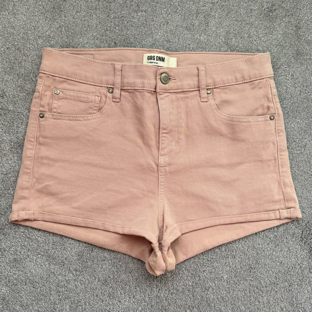 Garage Light Pink Mauve Denim Shorts